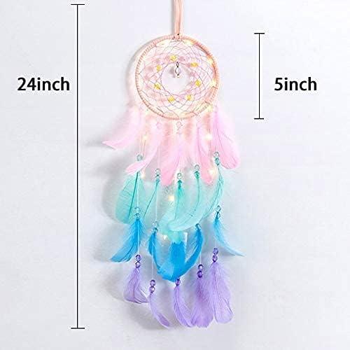Kungugu Traditional Multicolor Metal LED Dream Catcher
