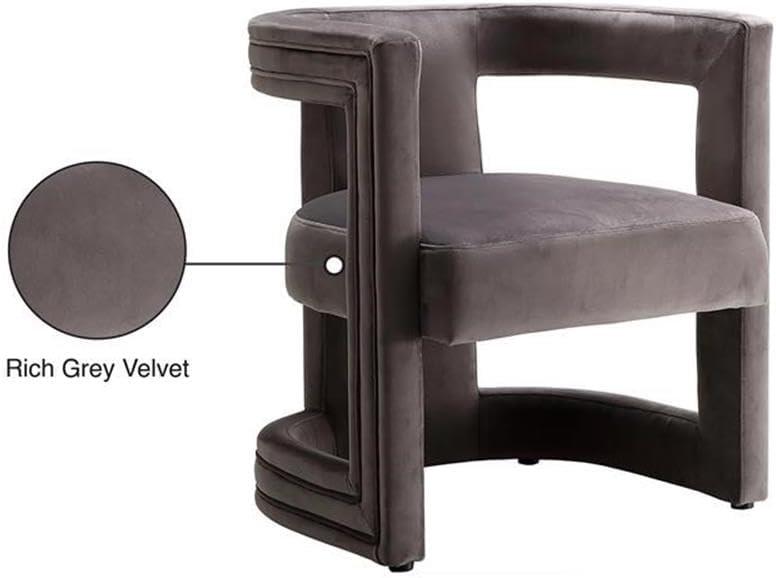 Meridian Furniture Blair Pink Velvet Accent Chair