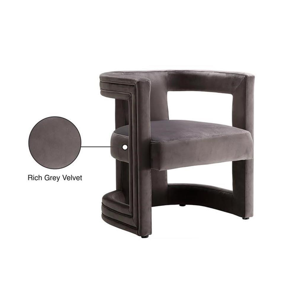 Meridian Furniture Blair Pink Velvet Accent Chair