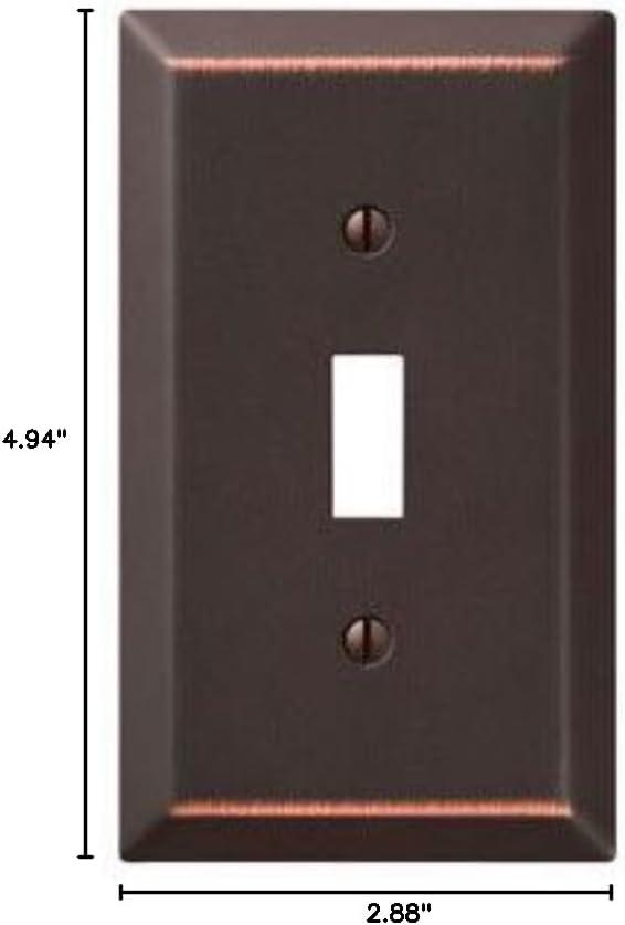 Aged Bronze 1-Gang Toggle Switch Wall Plate