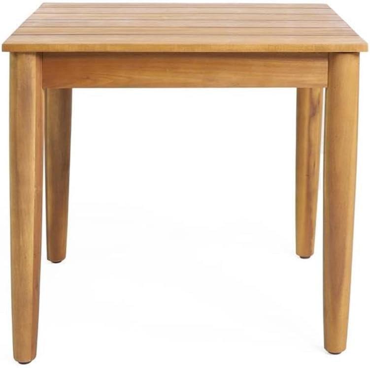 Teak Acacia Wood Rustic Outdoor Side Table