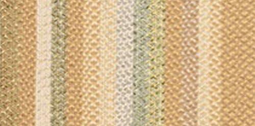 SAFAVIEH Braided Marco Stripe Bordered Area Rug, Tan/Multi, 8' x 10'