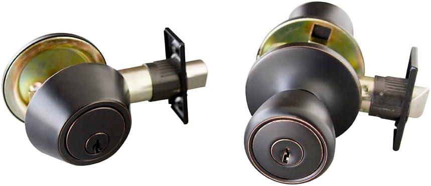 Complete Terrace Entry Knob Set with Deadbolt