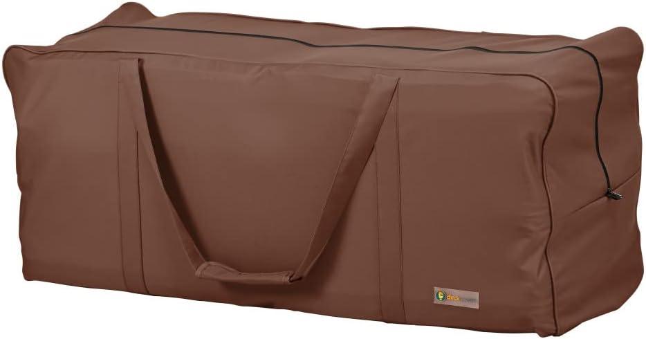 Mocha Cappuccino 48 Inch Water-Resistant Patio Cushion Storage Bag