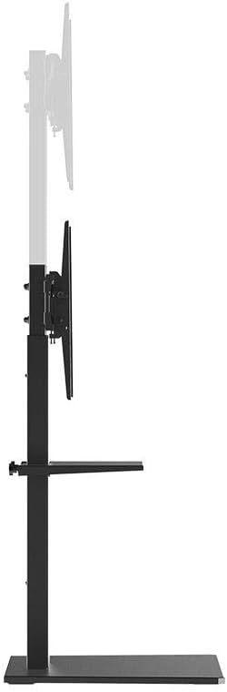 Monoprice TV Mount and Stand - Black, With Shelf for Displays 37in to 70in, Max Weight 88lbs., VESA Patterns up to 600x400 - Commercial Series