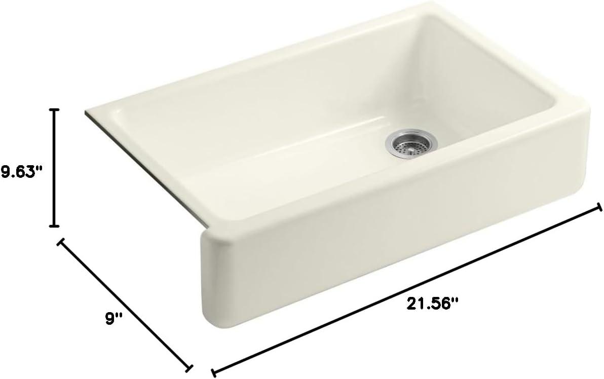 Whitehaven® Self-Trimming 36" L x 22" W Farmhouse Kitchen Sink