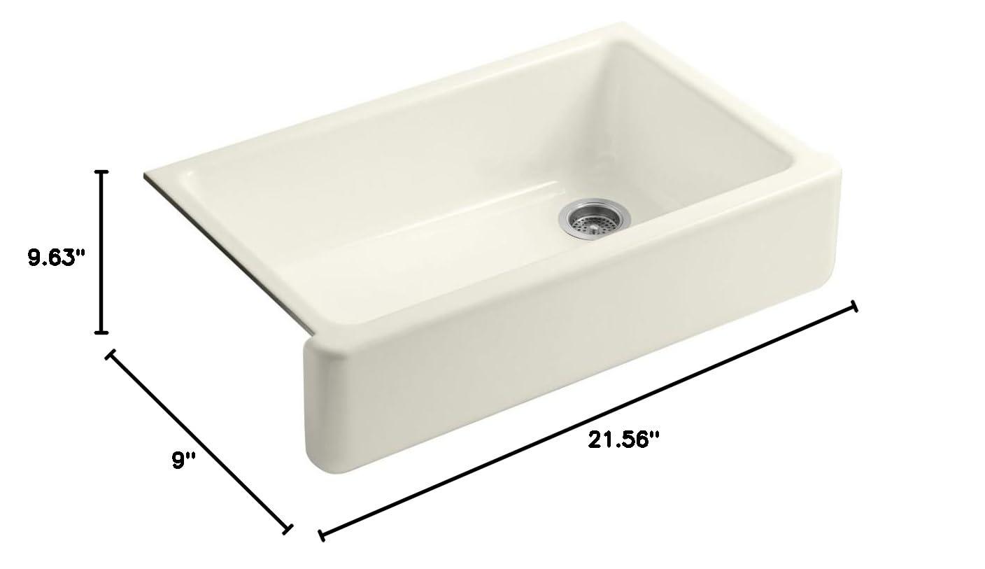 Whitehaven® Self-Trimming 36" L x 22" W Farmhouse Kitchen Sink
