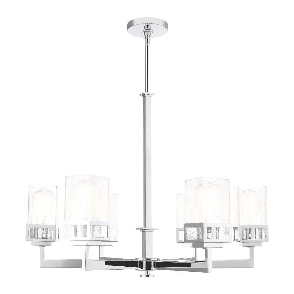 Livex Lighting Harding 6 - Light Chandelier in  Polished Chrome