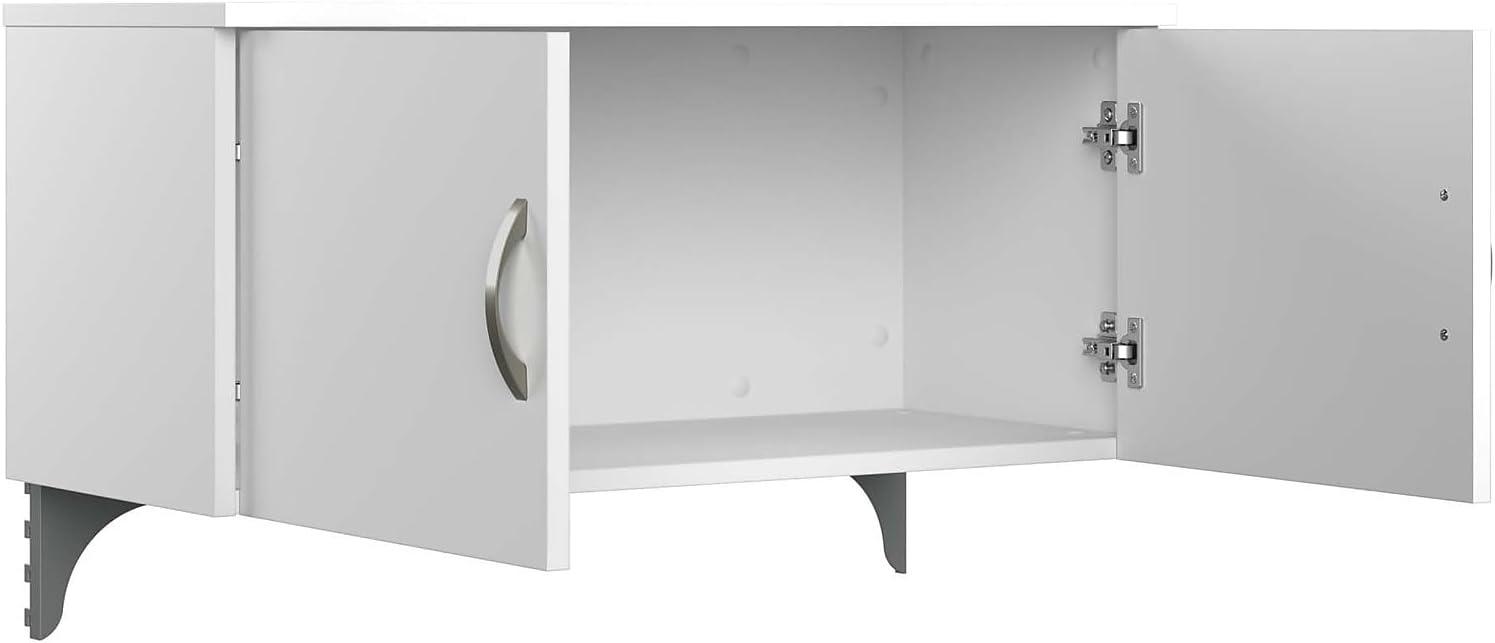 Bush Business Furniture Office In An Hour Rectangle 1 Person Cubicle with Cable Management