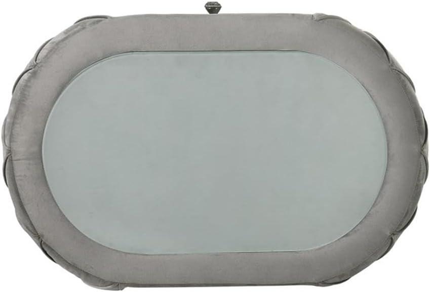 Acme Furniture Perine Nightstand in Gray Velvet