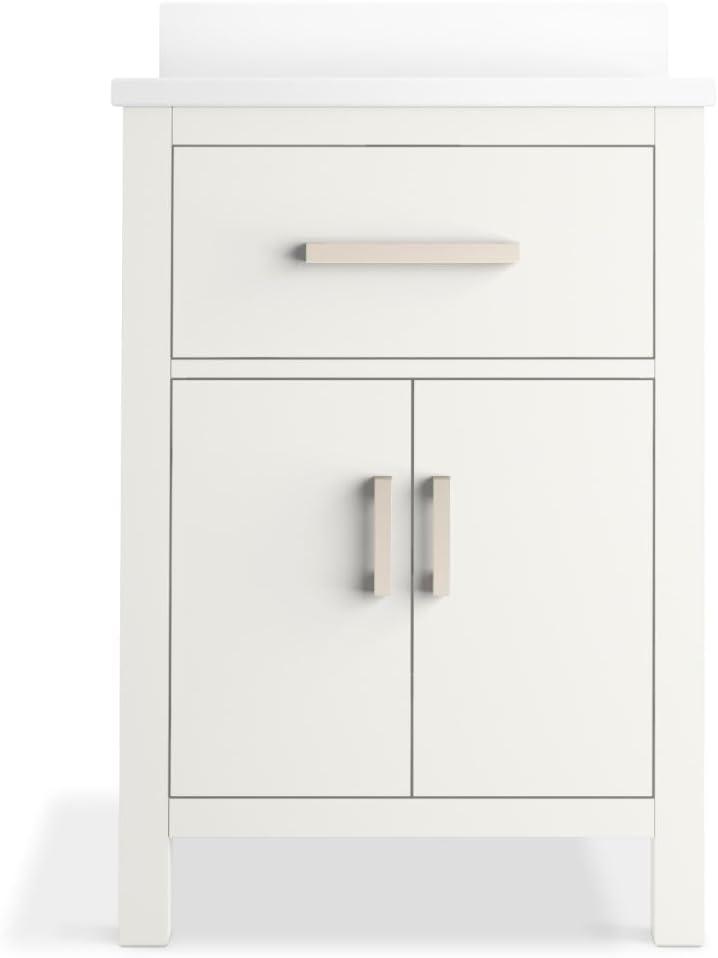 Kresla 24 In. Bathroom Vanity Cabinet With Sink And Quartz Top