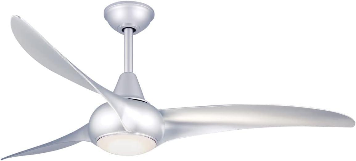 52" Wave 3 - Blade LED Propeller Ceiling Fan with Remote Control and Light Kit Included
