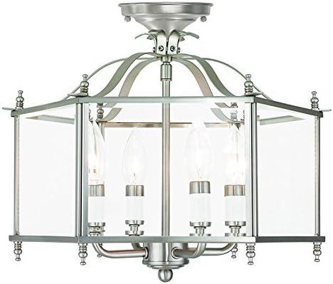 Livex Lighting Livingston 4 - Light Pendant in  Brushed Nickel