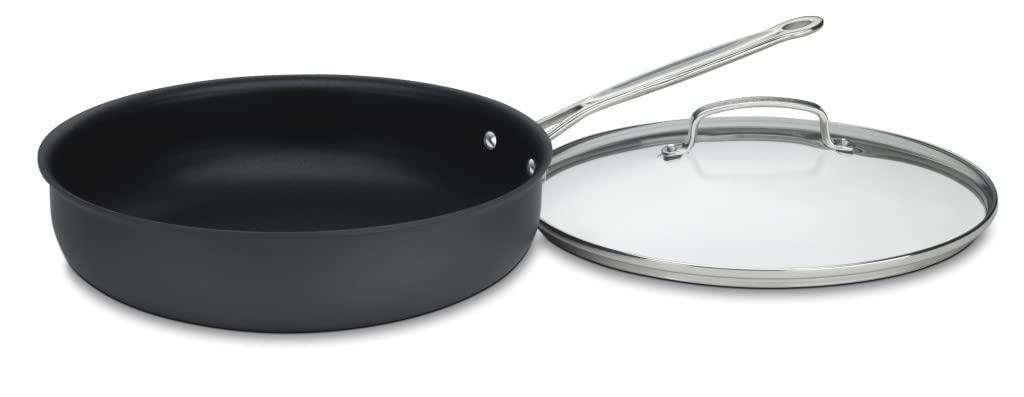 Cuisinart Chef's Classic Nonstick Hard Anodized 12" Deep Frying Pan with Cover