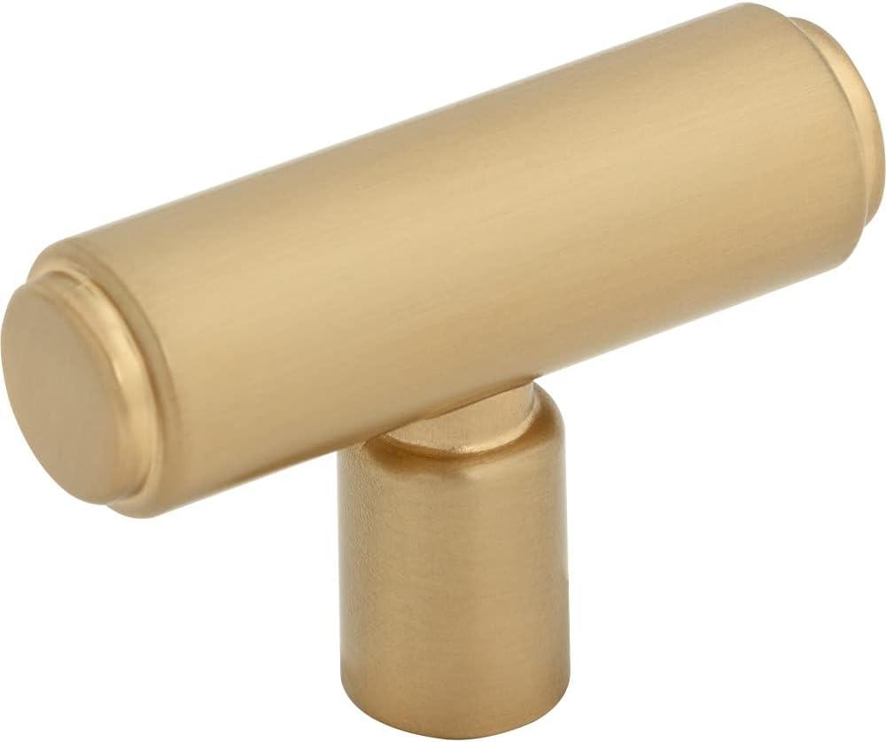 Clarence 2-Inch Honey Bronze T-Handle Knob with Mounting Hardware