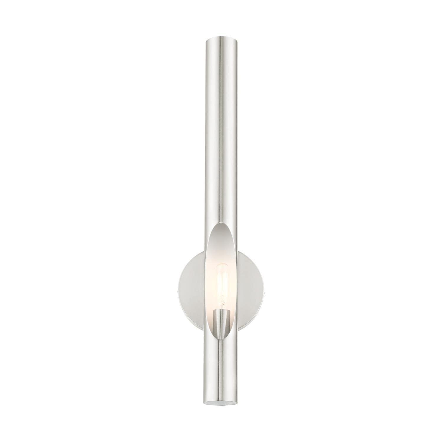 Livex Lighting Acra 1 - Light Wall Light in  Brushed Nickel