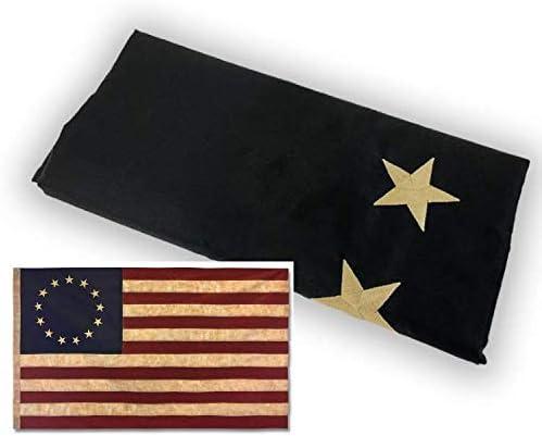 Vintage Patriotic 3x5ft Embroidered Polyester American Flag