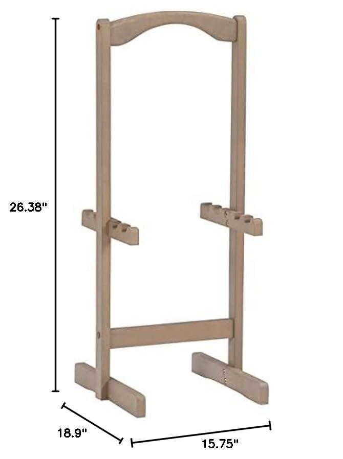 Riverbay Furniture 5-Piece Transitional Wood Tray Table Set in Gray