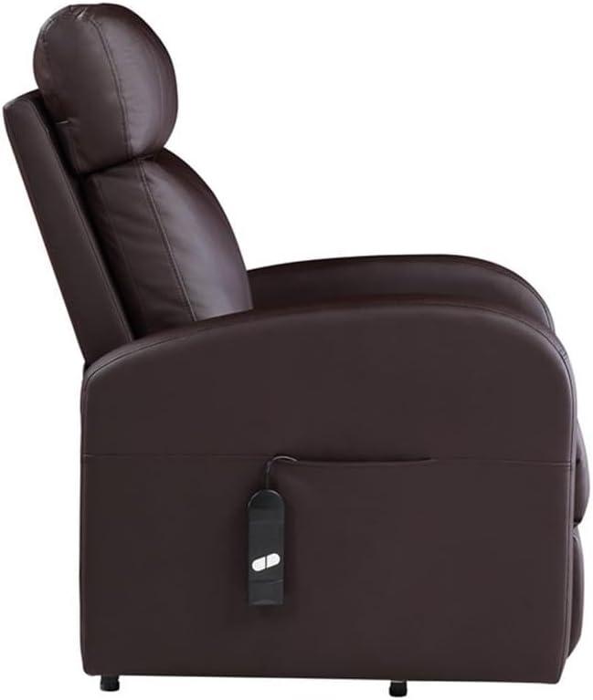 Ricardo 28.4" Wide Faux Leather Power Lift Assist Standard Recliner