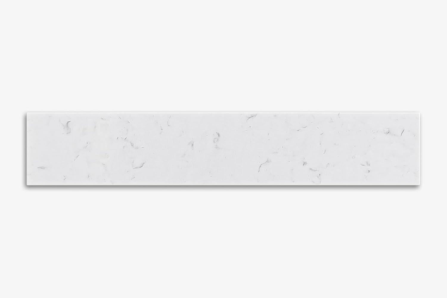 VANITY CARRARA WHITE QUARTZ SIDESPLASH