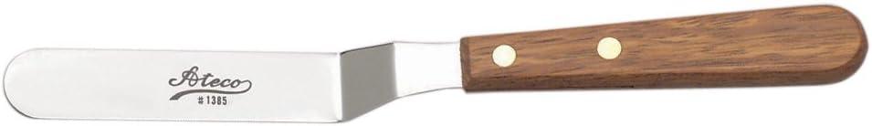 Ateco Stainless Steel Icing Spatula with Wooden Handle