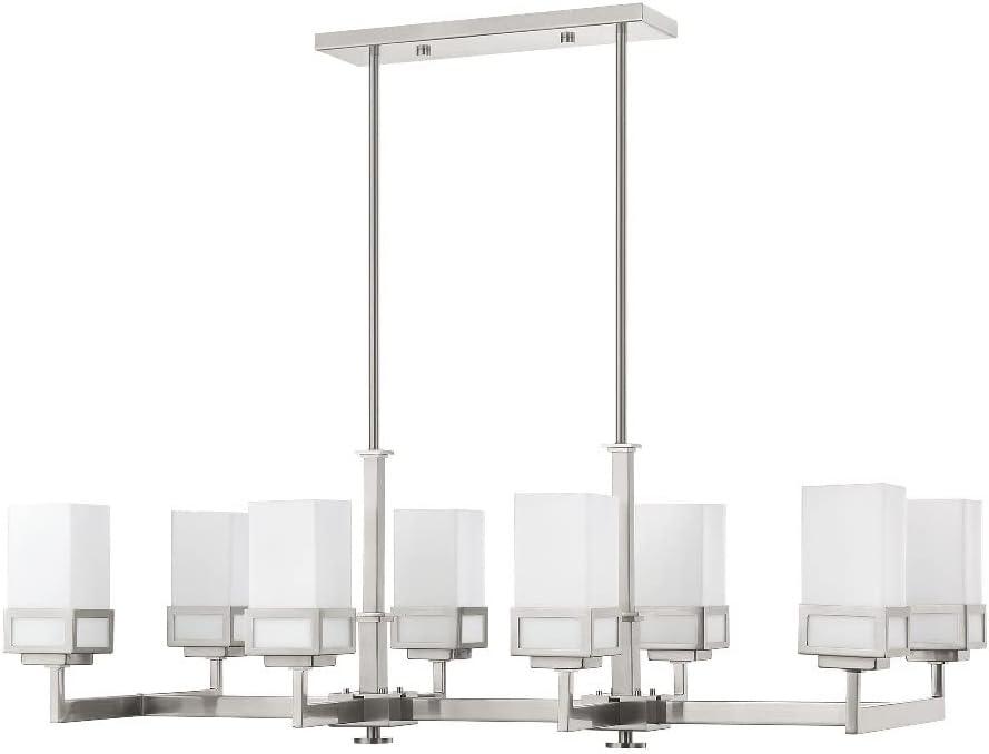 Livex Lighting - Harding - 8 Light Linear Chandelier in Modern Style - 17.75