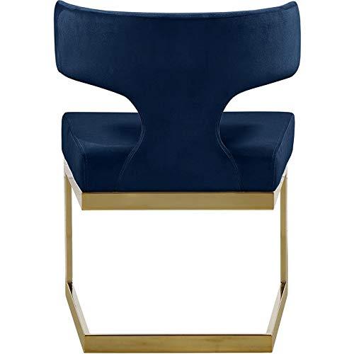 Meridian Furniture Alexandra Navy Velvet Dining Chair