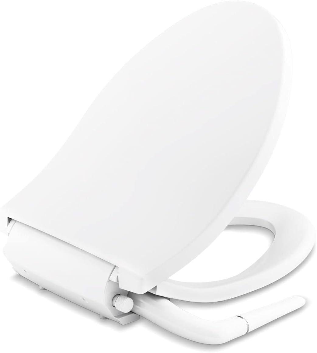 PureWash M250 Elongated Bidet Toliet Seat, Manual Non-Electric Bidets for Existing Toilets