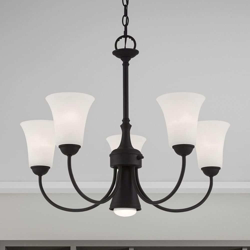 Livex Lighting Ridgedale 5 - Light Chandelier in  Black