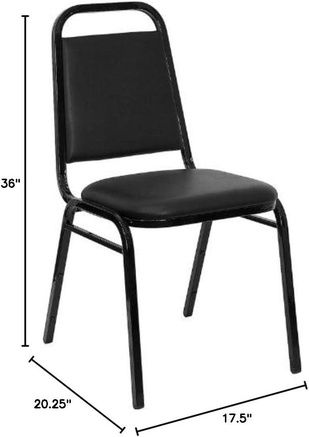 Amaya Trapezoidal Back Stacking Banquet Chair with 2.5" Thick Seat