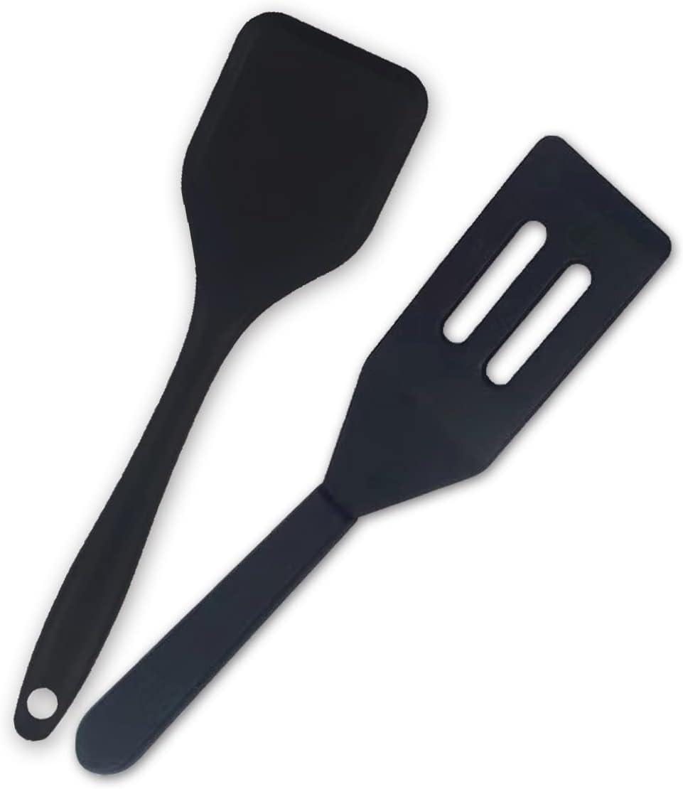 Mini Brownie Serving Spatula, Cookie Silicone Spatulas Flexible Nonstick Silicone Serve Turner Heat-Resistant for Flip Egg in Small Frying Pan Cookie Batter Cookware Cooking Baking