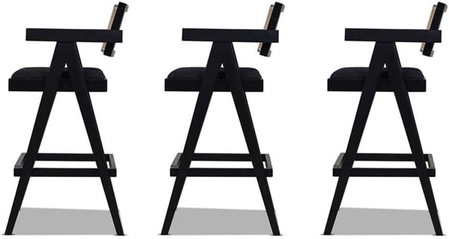 Jennifer Taylor Home Milan 29.5" Modern Resin Webbing Back Bar Stool with Arms