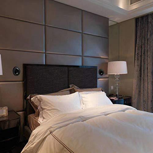 Modern Wall Sconce Light Fixture,Recessed Wall Lamp,Bedside Reading Lamp,Path/Step Light,Gimbal Hidden On/Off Switch,Circle Aluminum,LED 3W Warm White 3000k,Adjustable&Rotatable Black