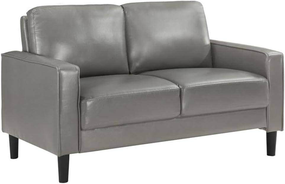 Alma Ruth 3-Piece Upholstered Track Arm Sofa Set Grey