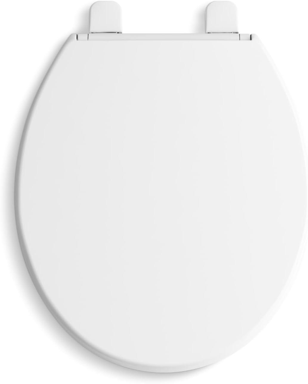 Kohler Brevia Quiet-Close Toilet Seat with Grip-Tight Bumpers and Quick-Attach Hardware