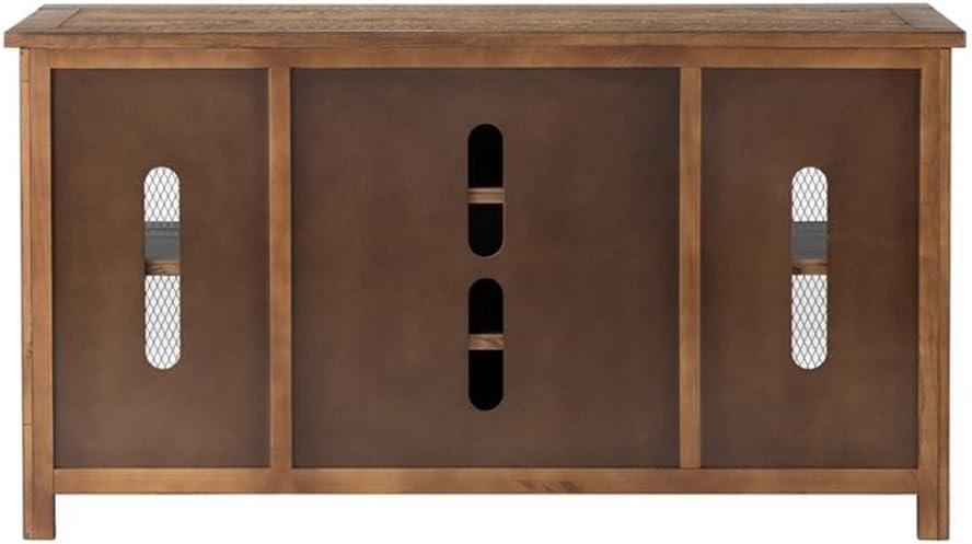 Chesapeake Solid Wood TV Stand Natural Brown Finish - Martin Svensson Home