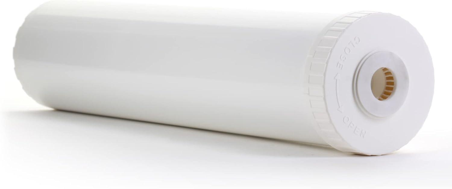 Hydronix EC-4520W White Empty Water Filter Cartridge Durable Construction For Pre Post, Fits Standard Housings 4.5 x 20