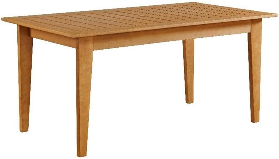 Alaterre Furniture Barton Eucalyptus Wood Rectangle Outdoor Dining Table