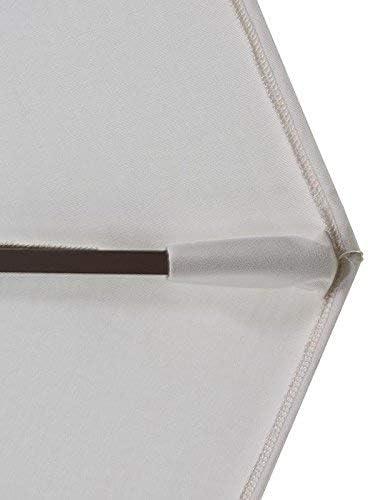 California Umbrella 7.5' Round Aluminum Market Umbrella, Crank Lift, Push Button Tilt, Bronze Pole, Canvas Black