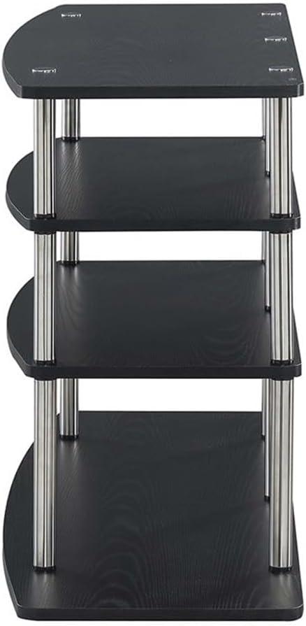 Convenience Concepts Designs2Go No Tools Wide Highboy TV Stand, Black