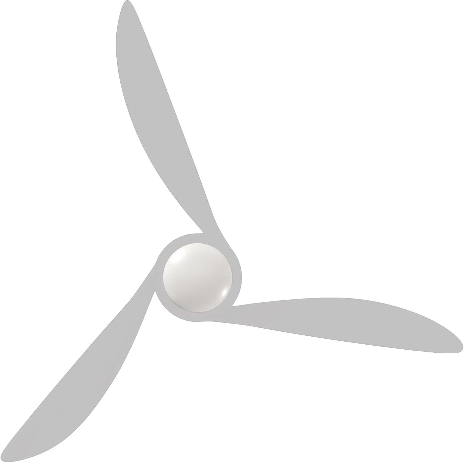 52" Wave 3 - Blade LED Propeller Ceiling Fan with Remote Control and Light Kit Included