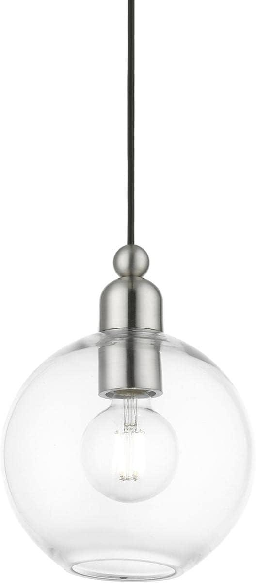 Livex Lighting Downtown 1 - Light Pendant in  Brushed Nickel