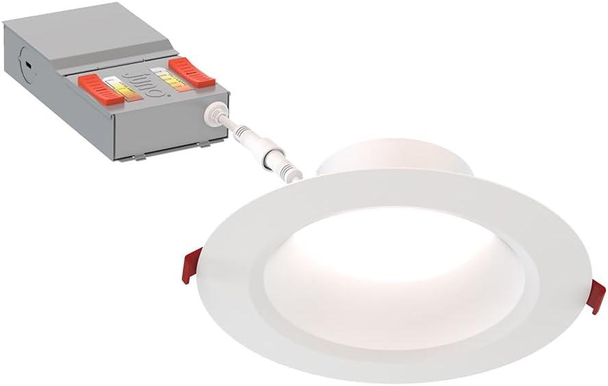 Juno WF6 DREG SM ALO20 SWW5 90CRI MW M6 6'' Selectable Color Temperature Dimmable Air-Tight IC Rated LED Canless Recessed Lighting Kit