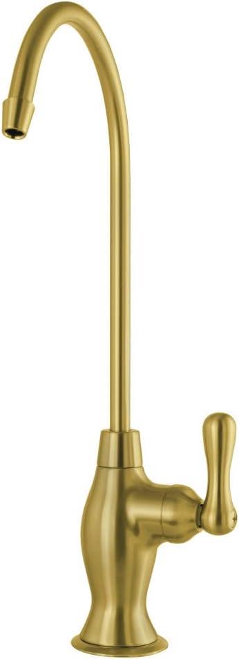 Brushed Brass Single-Handle Water Filtration Faucet