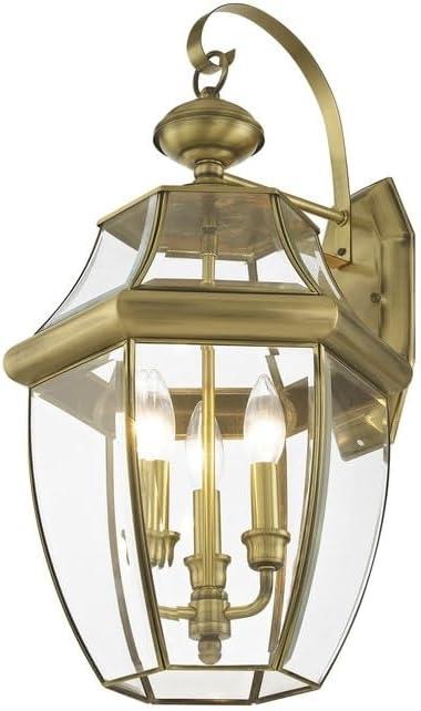 Livex Lighting Monterey 3 - Light Wall Light in  Antique Brass