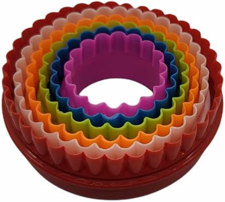 Colorful Dual-Sided Plastic Biscuit and Cookie Cutter Set