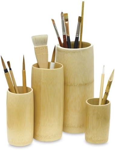 Small Natural Bamboo Decorative Brush Vase