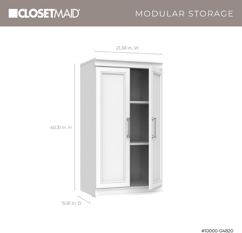 Modular Storage 21.38" W 3 Shelf Storage with Doors