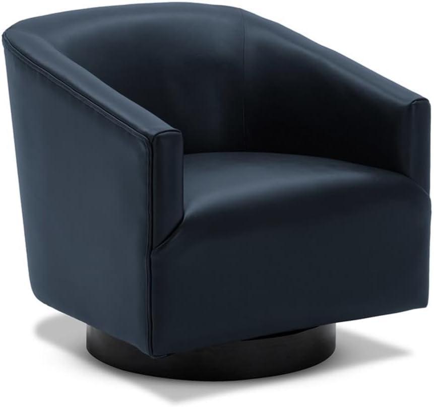 Comfort Pointe Gaven Wood Base Swivel Accent Chair