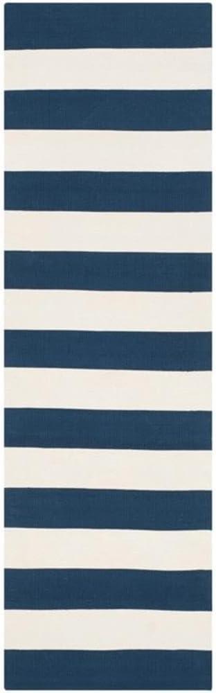 Montauk MTK712 Hand Woven Indoor Area Rug - Navy/Ivory - 10'x14' - Safavieh.